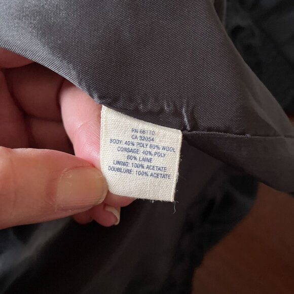 VTG Anthropologie Maeve Twee Mod Gray Dress SZ 10 Wool 2000's Indie Dress - Picture 7 of 10